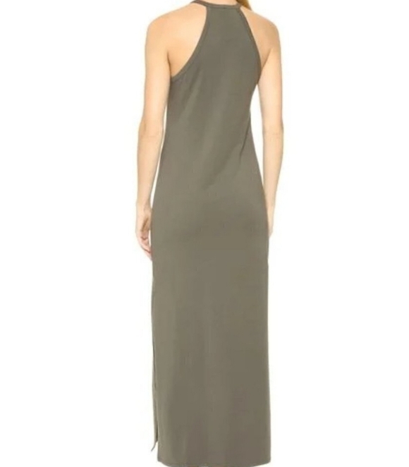 Theory Brown Halter Sheath Maxi Dress Casual - Picture 2 of 8